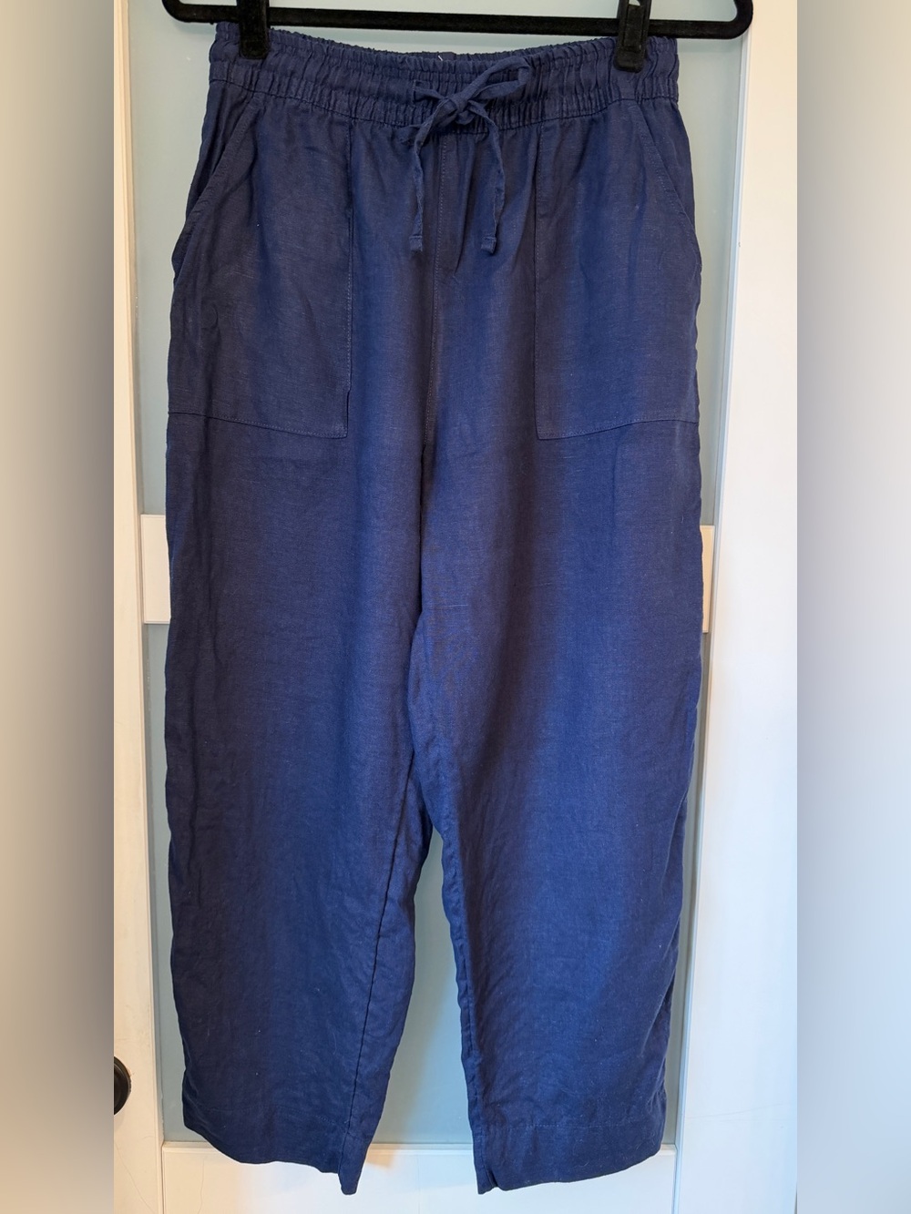 Sigrid Olsen Navy Linen Pants
